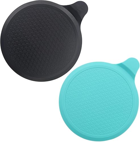 (2 Pack) Silicone Bathtub Stopper, 6" Extra Large Silicone Drain Plug, Universal Shower Drain Tub Stopper for Kitchen Gadgets Bathroom, Black+Blue - color: Black+blue