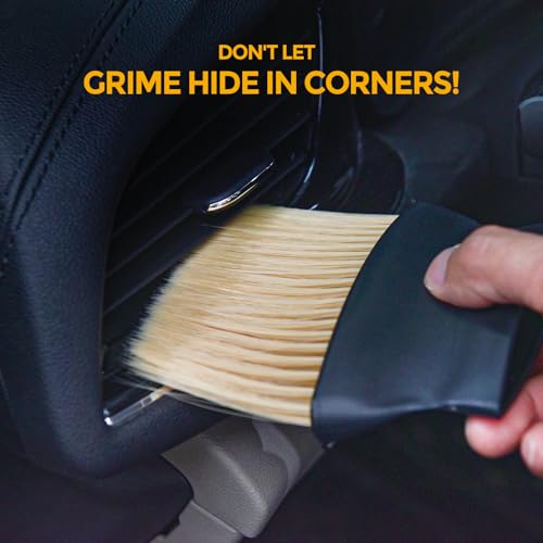 Car Detailing Brush, Automotive Interior Dusting Brush, Soft Car Interior Cleaning Tool for Dashboard Interior, Leather, Keyboard, Scratch-Free - size: 1PCS-A