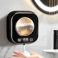 Automatic Soap Dispenser, 320ML Touchless Smart Hand Soap Dispenser, 5 Adjustable Soap Levels, Rechargeable Wall Mounted Electric Foam Soap Dispenser for Bathroom Kitchen Office (Black) - color: Black