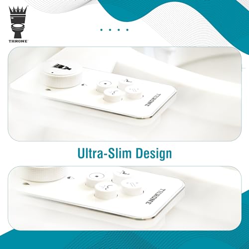 Throne Bidet Attachment for Toilet – USA Patented - Non-Electric Self Cleaning Cold Water Sprayer Double Nozzle (Frontal & Rear Wash) Bidet Toilet Seat Attachment, Easy Install (White) - color: White/White