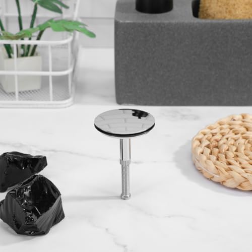 Universal Bathtub Sink Drain Stopper & Plug in One, Copper Hair Catch - color: Black, size: 6.7X4.3X4.3CM