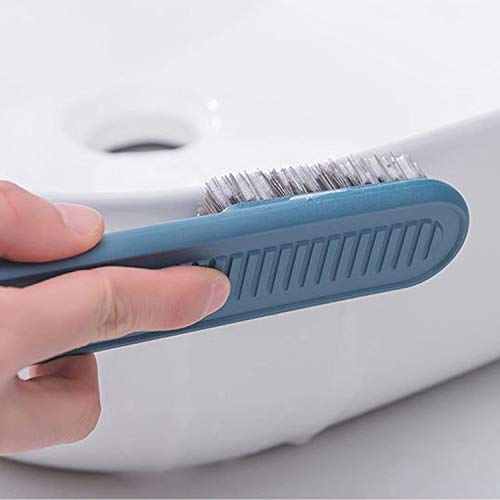 Cleaning Brush Soft Bristle Brush Laundry Scrub Brush Clothes Underwear Shoes Scrubbing Brush, Easy to Grip Household Cleaning Brushes Tool for Countertops Bathtubs (Grey) - color: Gray