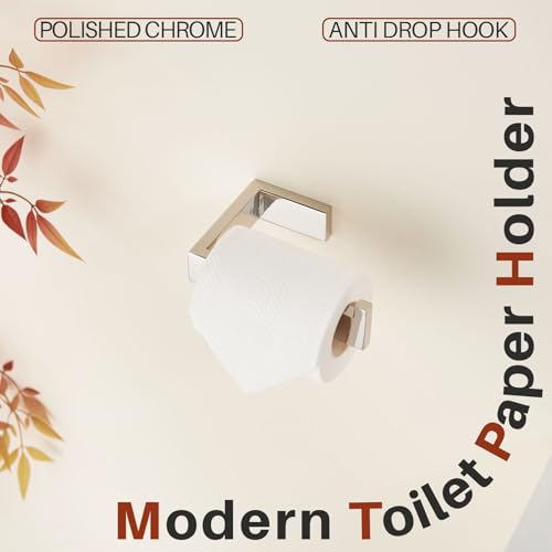 KOKOSIRI Toilet Paper Holder Chrome for Kitchen Bathroom Washroom Toilet Roll Holder Hold Mega Rolls Wall Mounted Polished Stainless Steel B2009CH - color: Polished Chrome