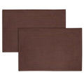 Tens Towels Pack of 2 Bath Mats 100% Cotton, 20 x 32 Inches, Super Absorbent, Hotel Quality Premium Floor Towels, Luxurious, Soft & Quick Dry, Not a Bathroom Rug (Brown) - color: Brown