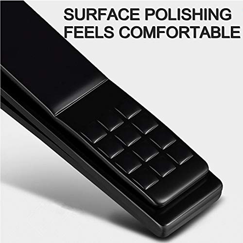 QURIPE 7pcs Manicure Set, Nail Clippers Kit, Stainless Steel Manicure Kit, Nail Clipping Tools Portable Travel Grooming Kit, The Best Gift with Luxurious Case (Black-7) - color: Black
