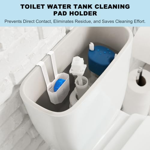 Toilet Tank Cleaning Tablet Holder,Hanging Bowl Cleaning Tablest Bracket,Keeping Tablets from Blocking Hole in Tank,Easy to Install,Fits Most Standard Toilet Tablets Tanks(1pc) - color: 1pc