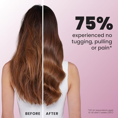 Tangle Teezer Ultimate Detangler Brush, Straight to Wavy, Rosebud | Patented two-tier, regular-flex teeth reduce breakage & split ends on wet or dry hair; Shower-friendly hairbrush for all ages - color: Rosebud