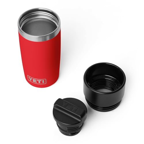 YETI Rambler 12 oz Travel Bottle, Stainless Steel, Vacuum Insulated with Leakproof Commuter Cap, Rescue Red - color: Rescue Red, size: 12 Ounces