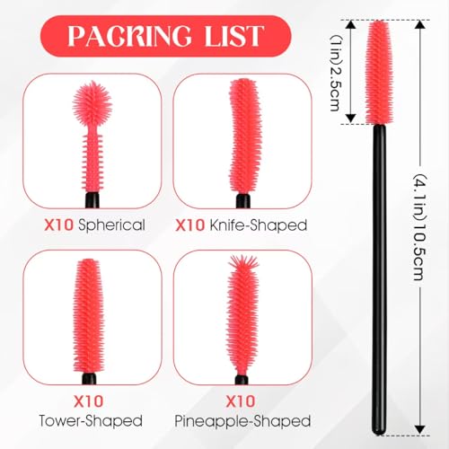 40PCS Sewing Machine Cleaning Brushes Silicone Bristle Maintenance Tools | 4 different brush heads for internal and spool area cleaning, reusable sewing care set with practical storage design
