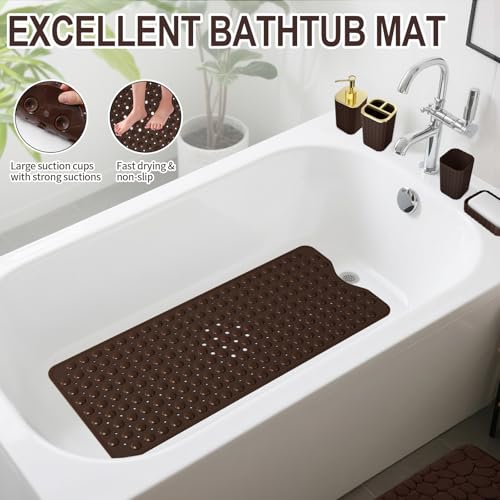 XLHOMO 26PC Bathroom Accessories Set - Gorgeous Brown Bathroom Set, Bathroom Accessory Set, Shower Curtain Set with Bathtub Mats for Shower Tub, Trash Can & Soap Dispenser - size: Bath Set+Bathtub Mat+Shower Curtain&Rugs, style: Brown&Gold