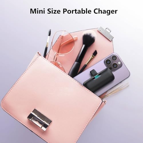[2-Pack]Portable Charger for iPhone 17/16/15,Mini Power Bank 5000mAh PD USB C Portable Phone Charger,Travel Essential Battery Pack for iPhone 17/17 Air/16/16 pro/15/15 pro Max/Android/Samsung/Moto/LG - color: A-Black+White