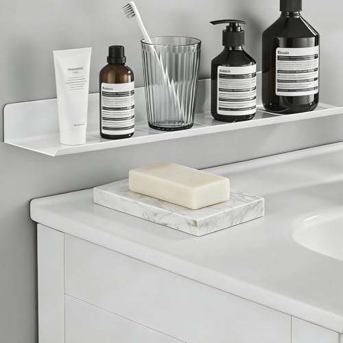 Soap Dishes Marble for Bathroom Kitchen, Shower Bar Soap Holder