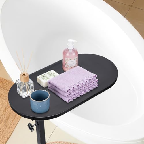 2 Sets Bamboo Bathtub Tray Table, Freestanding Bathtub Tray Bath Table Tray Tub Shelf for Luxury Spa and House Warming New Home