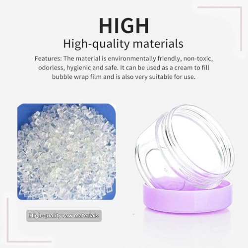 12 Pcs 15ml/0.5oz Small Travel Containers, 4 Pcs Makeup Spatula, Clear Plastic Cosmetic Jar Refillable Roun for Lotion Cream Products Sample Bottles, Plastic with Screw on Lid Container (purple) - color: purple