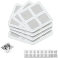 50 Pack Disposable Shower Drain Hair Catcher, Peel-Stick Mesh Covers, 4 in | Fiberglass Mesh Traps Hair, Pet Fur and Debris; Waterproof Adhesive Fits Flat Tub, Sink, Shower and Laundry Drains - size: 50pcs