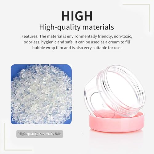 12 Pcs 15ml/0.5oz Small Travel Containers, 4 Pcs Makeup Spatula, Clear Plastic Cosmetic Jar Refillable Roun for Lotion Cream Products Sample Bottles, Plastic with Screw on Lid Container (pink) - color: pink