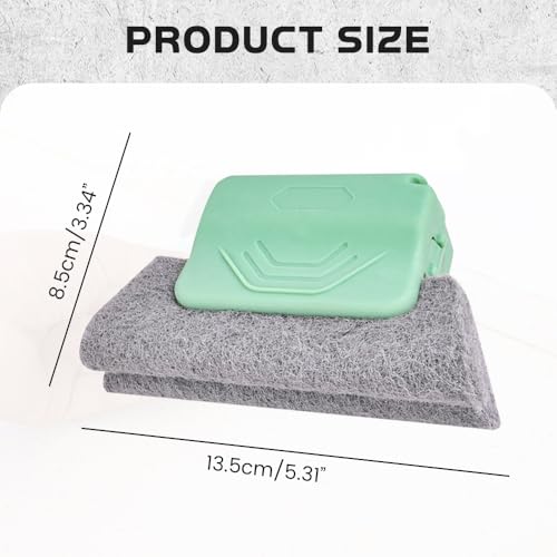Runsgo Window Track Cleaner, Handheld Cleaning Brush Set, for Window Slides Grooves, Tile Grout Lines, Shutter Slats, Car Ac Vents & Narrow Gaps (Gray 3pcs) - color: Gray 3pcs