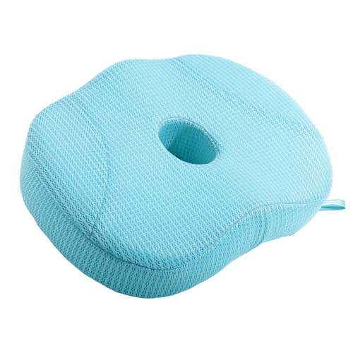 Idle Hippo Hot Tub Booster Seat, 4D Air Mesh Hot Tub Pillow with Powerful 6 Non-Slip Suction Cups, Ergonomic Booster Cushion, Quick Dry Spa Pillow for Indoor Outdoor Hot Tub-Lake Blue - color: Lake Blue