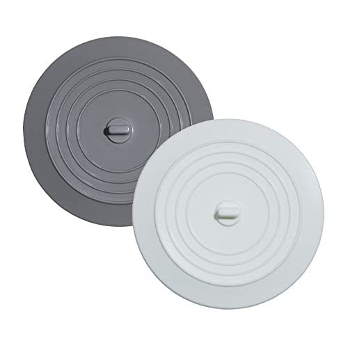 HIC Kitchen Silicone Drain Stoppers, for Kitchen, Bathroom, Laundry Room, Workshop, and Garbage Disposals, Set of 1 - style: Drain Stoppers, Set of 2