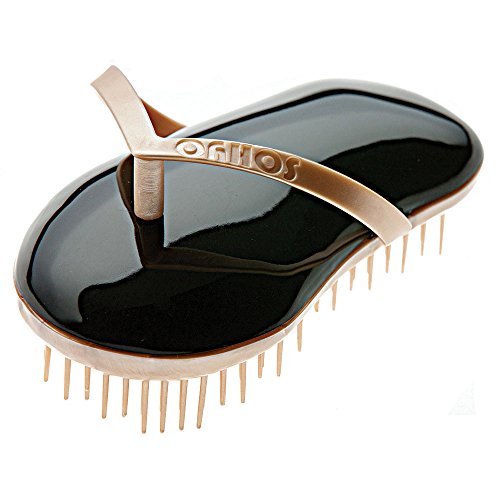 B121 Shower Head Brush/Exfoliator Shampoo Brush/Head Massager Scalp Stress Relax Shower Brush/Scalp Scrub Hair Brush Massager/Hair Massager for Hair Growth/Scalp Dandruff Brush Small Hair Brush - color: Gold Licorice