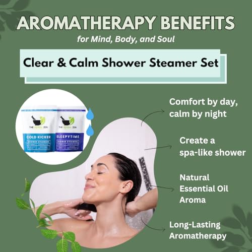 Aromatherapy Shower Steamer Gift Set - USA Made Mothers Day Gift for Mom - Shower Bomb Tablets Made with Soothing Natural Essential Oils - Relaxation Gift for Women and Men - style: Get Well Combo