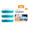 Boon Nursh Storage Buns - Holds Boon Nursh Bottle Pouches, Nipples, and Pacifiers - Bottle-Feeding Supplies - Blue and White - 3 Count - size: 3 Count (Pack of 1)