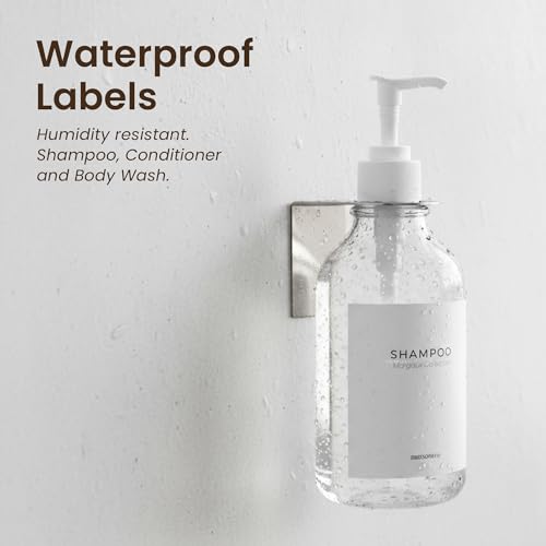 Shampoo and Conditioner Dispenser Wall Mounted Set of 1 Clear - No Drill Shower Soap Dispenser for Bathroom Refillable - Spa Hotel Style Accessories by MaisoNovo - color: Clear Set of 1
