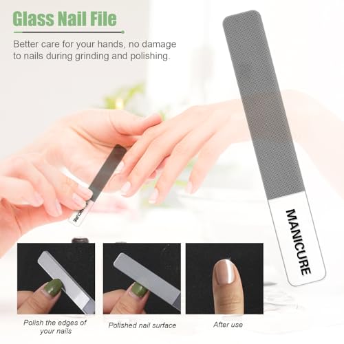 Manicure Set Professional Nail Clippers Pedicure Kit, 16 pcs Stainless Steel Nail Care Tools Grooming Kit with Luxurious Travel Leather Case for Thick Nails Men Women Gift (Green) - color: Green