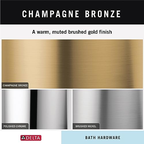 DELTA FAUCET Rubber Limited 78955-CZ Tetra Pivot Arm Toilet Paper Holder Bath Hardware Accessory in Champagne Bronze