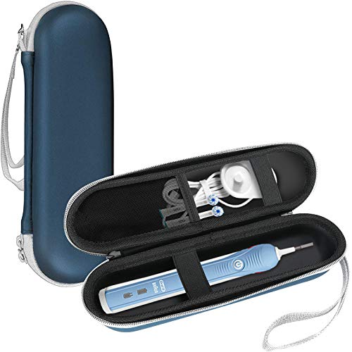 ProCase Travel Case for Oral-B/Oral-B Pro Smartseries/IO Serie Sonicare Protective Clean Electric Toothbrush, Hard EVA Case Cover Storage Bag Holder with Mesh Pocket for Accessories -Navy - color: Navy