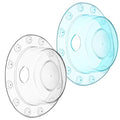 2 Pcs Bathtub Overflow Drain Cover Bathtub Stoppers 6.1 Inch Transparent & Green PVC Tub Overflow Drain Cover Plug for Deep Water Bath, Universal Fit for Tub Drains Hole