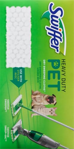 Sweep + Mop, Dry Pads Refill, Floor Cleaner for Dirt, Dust, Hair, Cleaning Cloths for Mopping Home, Bathroom, Kitchen, All Purpose Multi-Surface Floor Wipes, Heavy Duty, Pet, 32 Count (Pack of 2) - size: 32 Count (Pack of 2)