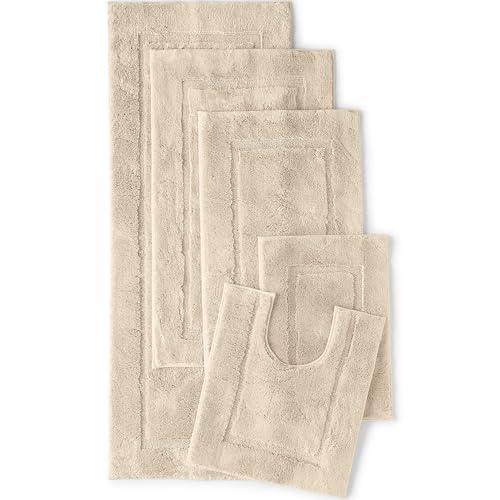 Lands' End Non Skid Bath Rug Dark Sand 23" x 59" - color: Dark Sand, size: 23" x 59" (Rectangular)