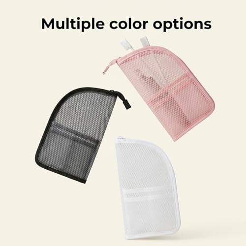 Standing Toiletry Bag, Portable Lightweight Travel Toiletry Bag, Mesh Large Capacity Cosmetic Waterproof Bag,Foldable Clear Hanging Travel Toiletry Bag Cosmetic Organiser Storage(Black) - color: Black