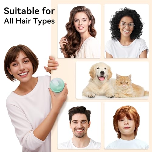HEETA Scalp Massager Hair Growth, Soft Silicone Scalp Scrubber Shampoo Brush for Exfoliation, Dandruff Removal Head Massage Stress Relax, Wet & Dry Use for Thick Thin Curly Hair Care, Gradient Green - color: Gradient Green