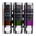 Shower Soap Dispenser Wall Mounted No Drill Shampoo Dispenser for Shower Wall Shampoo and Conditioner Dispenser Bathroom Hotel 3 * 300ml Chrome Self - color: Chrome New