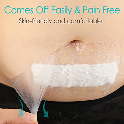 50 Pcs Waterproof Shower Protector | 4x10 Inch Knee Replacement Surgery Bandage Shower Cover Large Wounds Hip Incision Post Knee Surgery Adhesive Dressing Must Haves - size: 4 x 10 Inch (Pack of 50)