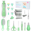 Baby Healthcare and Grooming Kit, 24 in 1 Baby Electric Nail Trimmer Set Newborn Nursery Health Care Set for Newborn Infant Toddlers Baby Boys Girls Kids (0-3 Years+) (Green) - color: Green