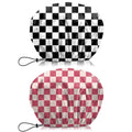 2 PCS Shower Cap Waterproof Double Layer Elastic Adjustable Reusable Hair Bath Caps for Girls Women Cute Aesthetic-Pink Black - color: G2-Pink Black