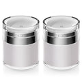 Airless Pump Jar, 1.7 oz Airless Pump Bottles, Travel Lotion Container – Vacuum Dispenser for Cream – Leak-Proof TSA-Friendly Design Keeps Cream Fresh – Multi-Purpose for Lotion, Sunscreen (2 Pack) - color: 1.7 oz