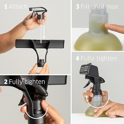 KÄRCHER WV 1 Electric Window Vacuum Squeegee 10" - Perfect for Showers, Mirrors, Glass, and Countertops - Electric Squeegee, Black - color: Black