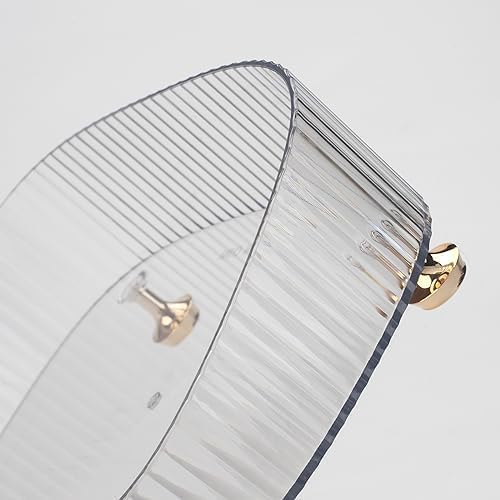 Makeup Perfume Organizer, Vanity Tray, Cosmetic Skincare Tray, Countertop Organizer for Bathroom, Clear - color: Clear