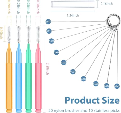 Lumkew Multiszie Shower Head Cleaner Tool, Shower Head Cleaning Brush for Small Hole Nozzle with Storage Boxes, Showerhead Cleaner Picks Unclogger for Household Bathroom