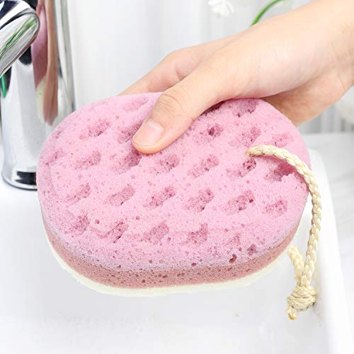 3 Pcs Bath Sponge for Women, Men, Adults, Kids. Sponge Loofah Body Scrubber Shower Sponge for Body Wash Bathroom, Body Sponge Bathing Accessories(Small Sizes) - color: Children/ Kids