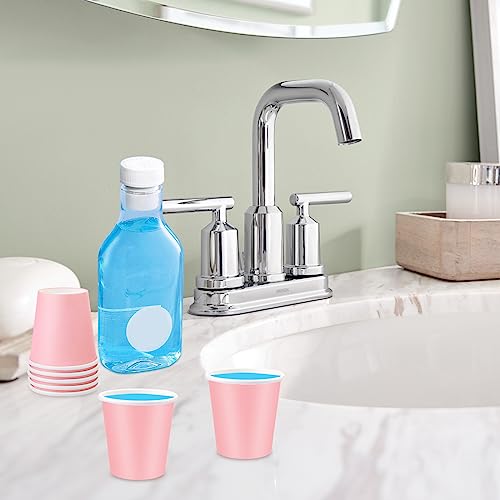 Paper Cups, 300 Pack of 3oz Pink Disposable Bathroom Cups, Ideal for Home, Travel, Party, Picnic and BBQ - color: Pink, size: 300 Count