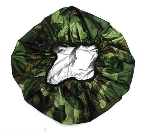 Camouflage Shower Cap for Men or Women for Regular hair or all Hair Lengths - color: Lila