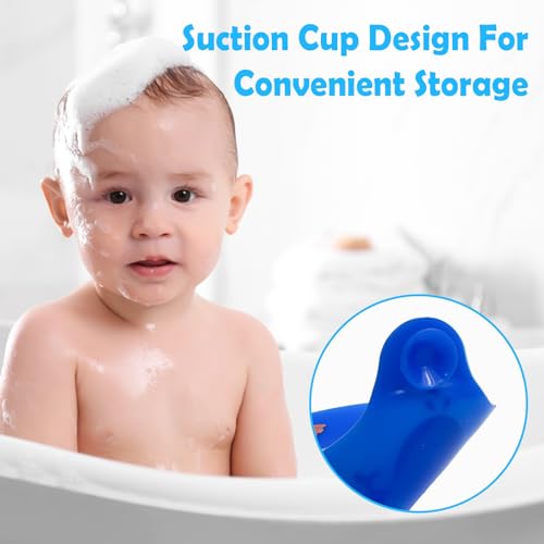 Silicone Bathtub Drain Stopper with Beach Scenery Print - Universal Tub Plug Cover, Beautiful Coral Reef Design - Ideal Gift for Kids, Tots, Babies (Blue) - color: Blue
