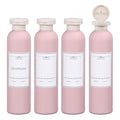 ASEVAT 8.8oz 4pack Refillable Travel Shampoo and Conditioner Bottles, Travel Size containers, Travel Bottle for toiletries, Squeeze Bottles with Flip Cap, Empty Plastic Leak Proof Travel Bottles - color: Pink, size: 8.8oz