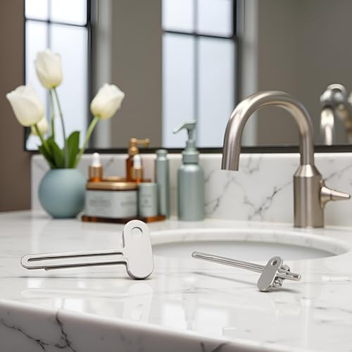 Silver Semicircular Metal Manual Toothpaste Squeezer Stainless Steel Dispenser Tube Squeezer Hand Cream Tube for Key Set Practi Toothpaste Squeezer Dispenser Tube Squeezers, Aids and Accessories