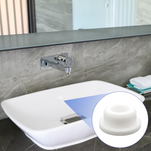 24 PCS Bathtub Jet Covers, 6 Sizes Silicone Hole Plug, White Jet Tub Plug Cover Caps Fit for 9-10 mm 12mm 14mm 16mm 18mm 22-23mm Bathtub Hole, Flexible Reusable Waterproof Tube Plugs End Covers